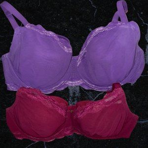 2 Lovely Natori Pure Allure Full Figure Contour Underwire Bras